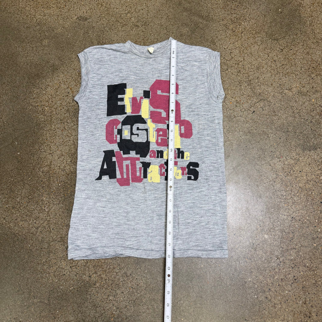 1984 Super Soft Sleeveless Elvis Costello Tour Tee - S miUSA