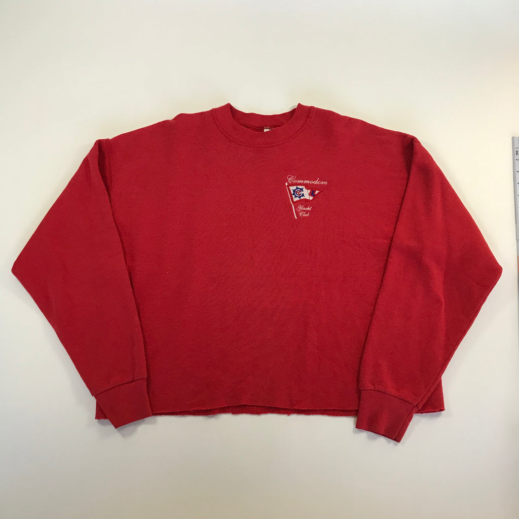 90s Cropped Nashville Commodore Yacht Club Crewneck - XL