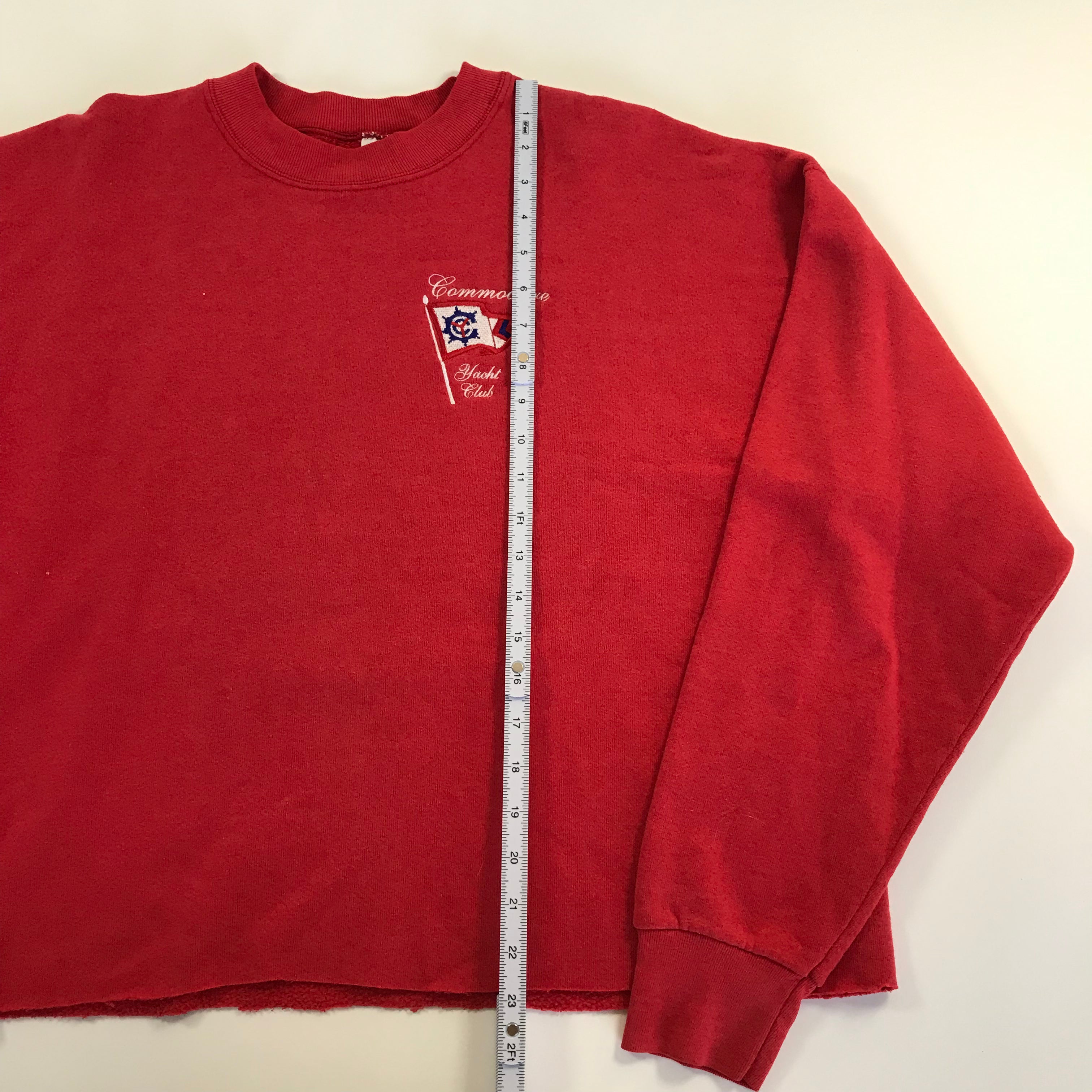 90s Cropped Nashville Commodore Yacht Club Crewneck - XL