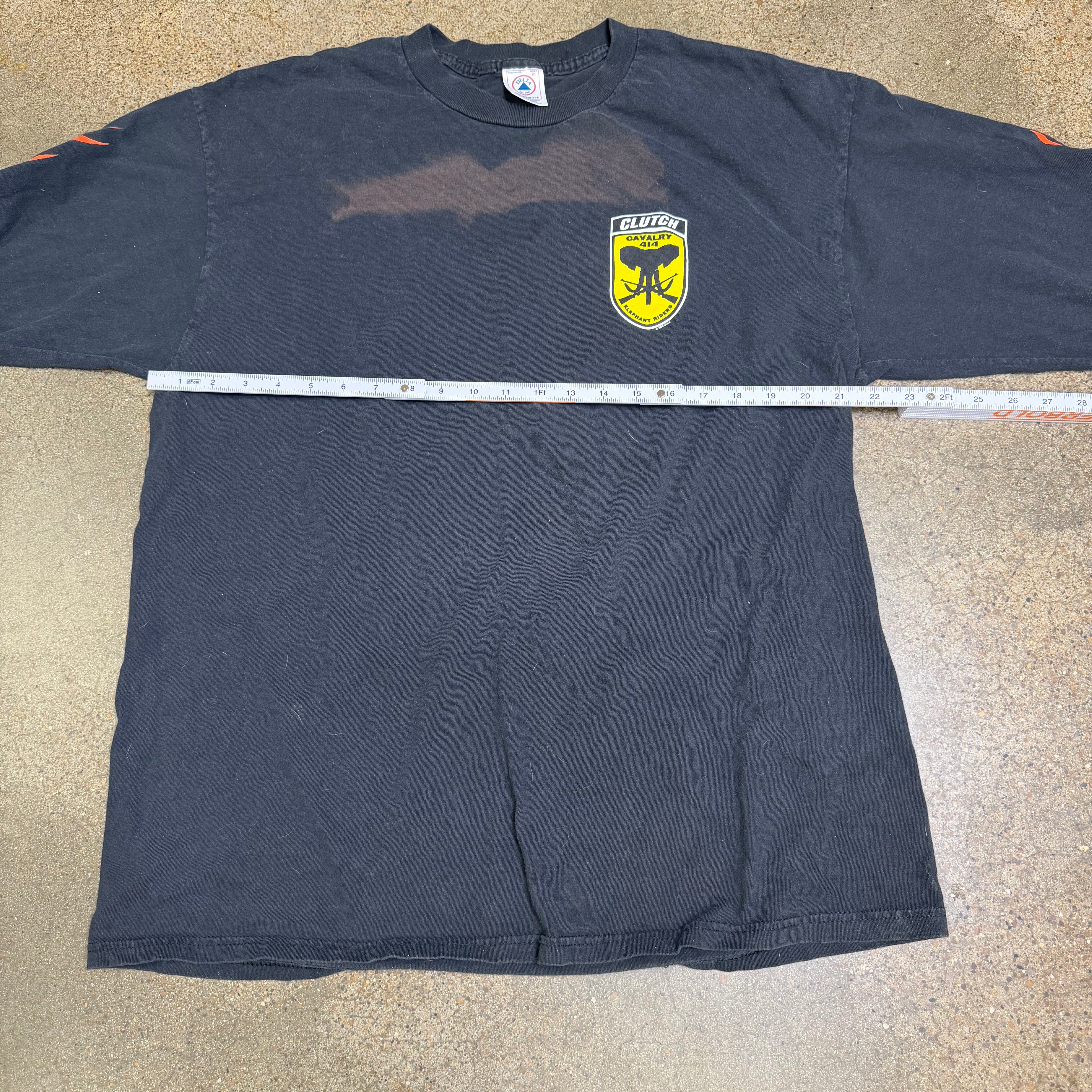 1998 Sunfaded Clutch L/S Flame Print Tee - XL