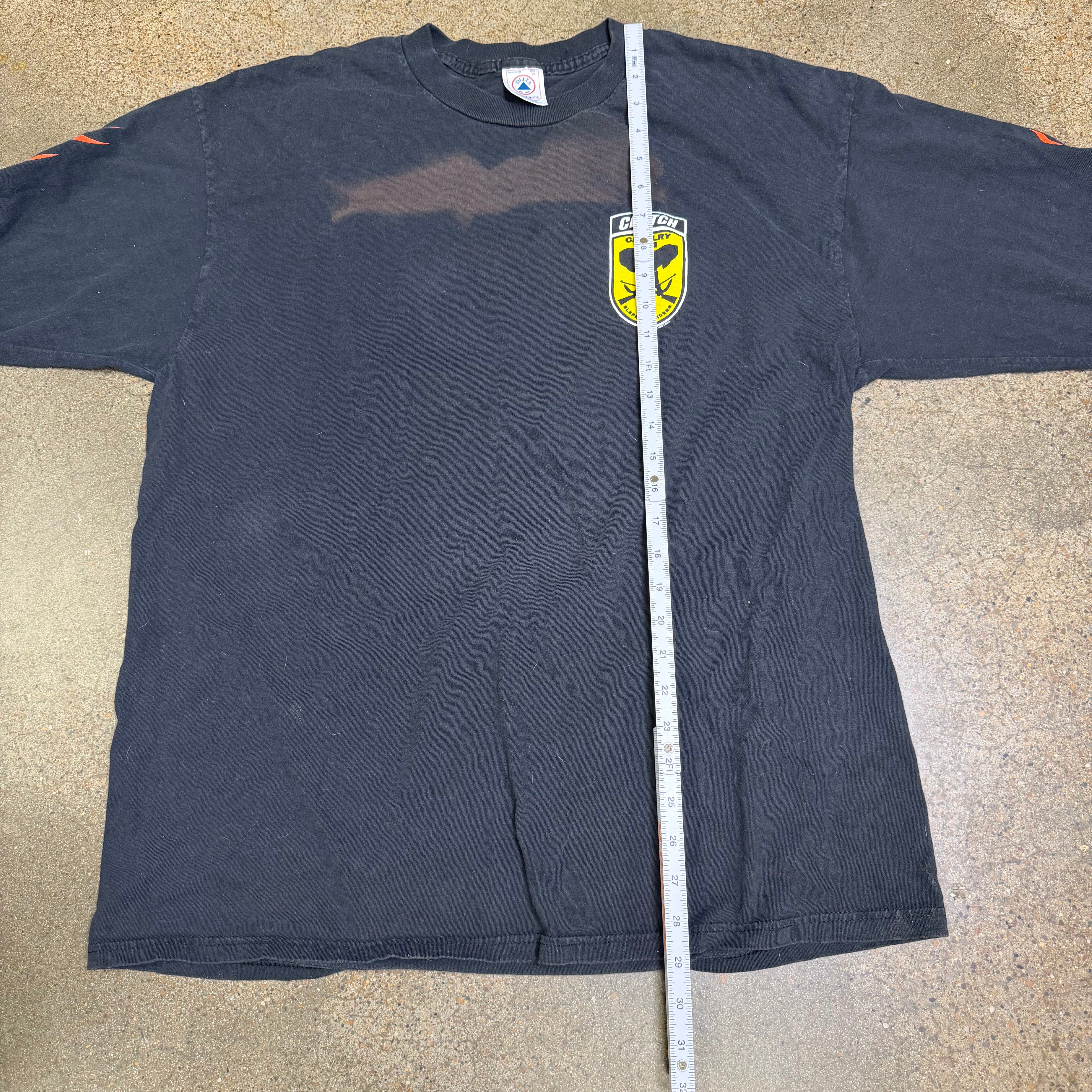 1998 Sunfaded Clutch L/S Flame Print Tee - XL