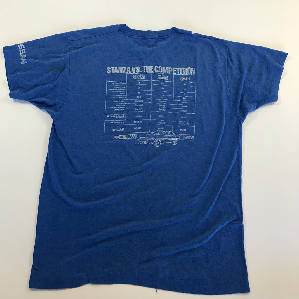 80s Paper Thin Single Stitch Nissan Stanza Factory Tee - XL miUSA
