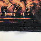 Y2K Liquid Blue Lion AOP Tee - XL
