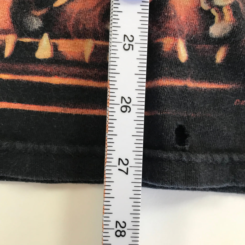 Y2K Liquid Blue Lion AOP Tee - XL