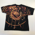 Y2K Liquid Blue Lion AOP Tee - XL