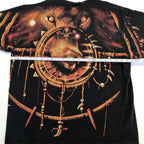Y2K Liquid Blue Lion AOP Tee - XL