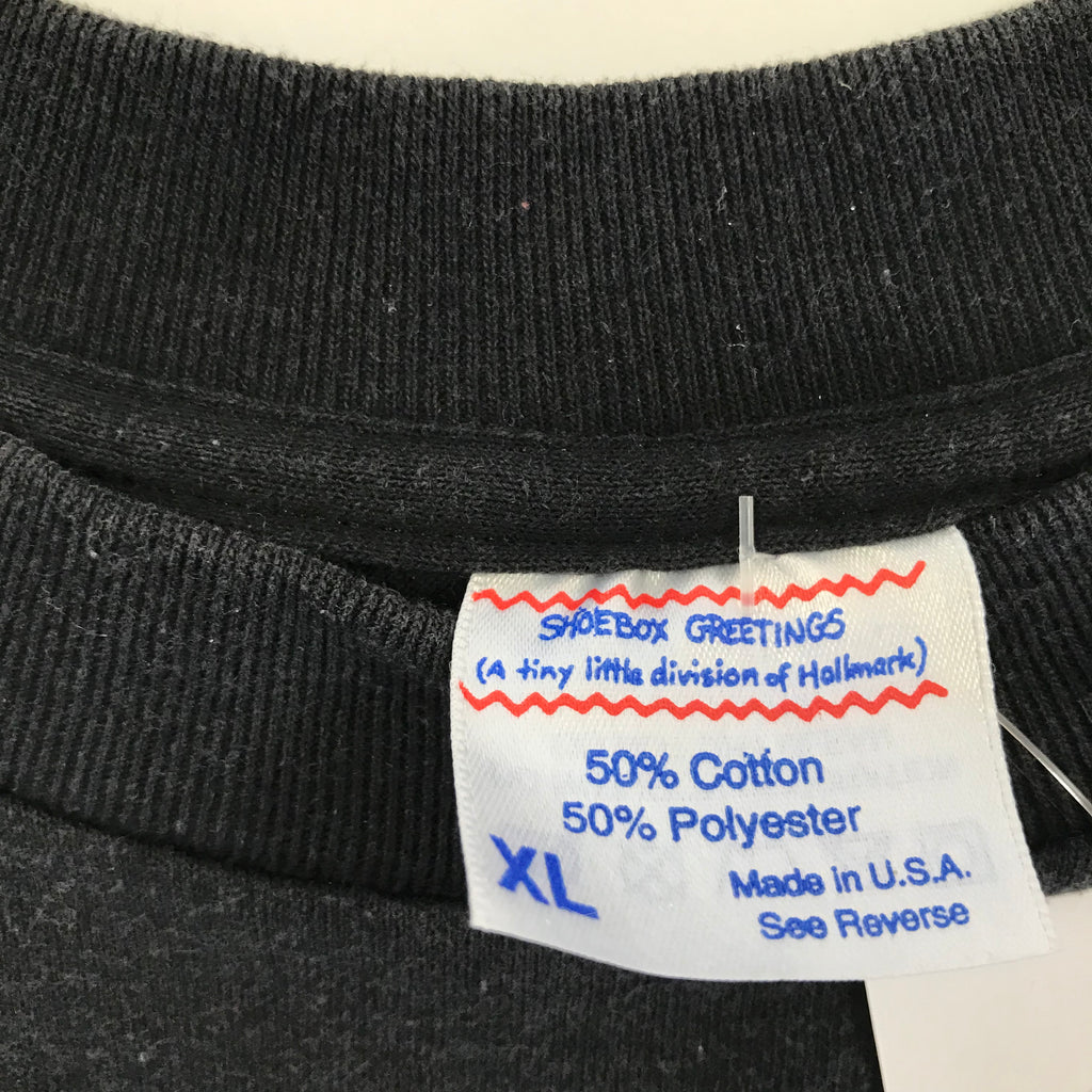 90s Shoebox Greetings Aging GRAYsfully Single Stitch Tee - XL miUSA