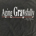 90s Shoebox Greetings Aging GRAYsfully Single Stitch Tee - XL miUSA
