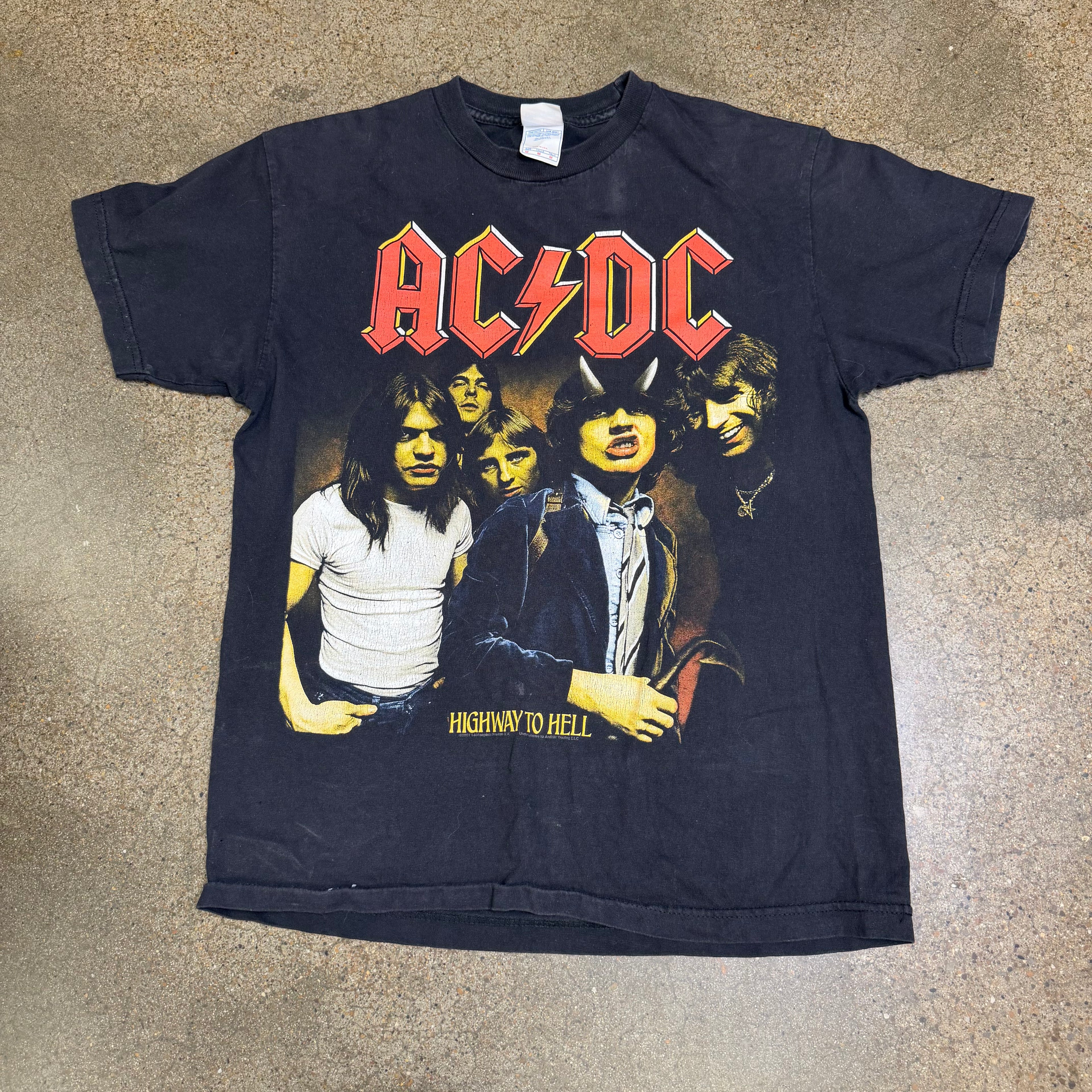 2001 AC/DC Highway To Hell Big Print Tee - M miUSA
