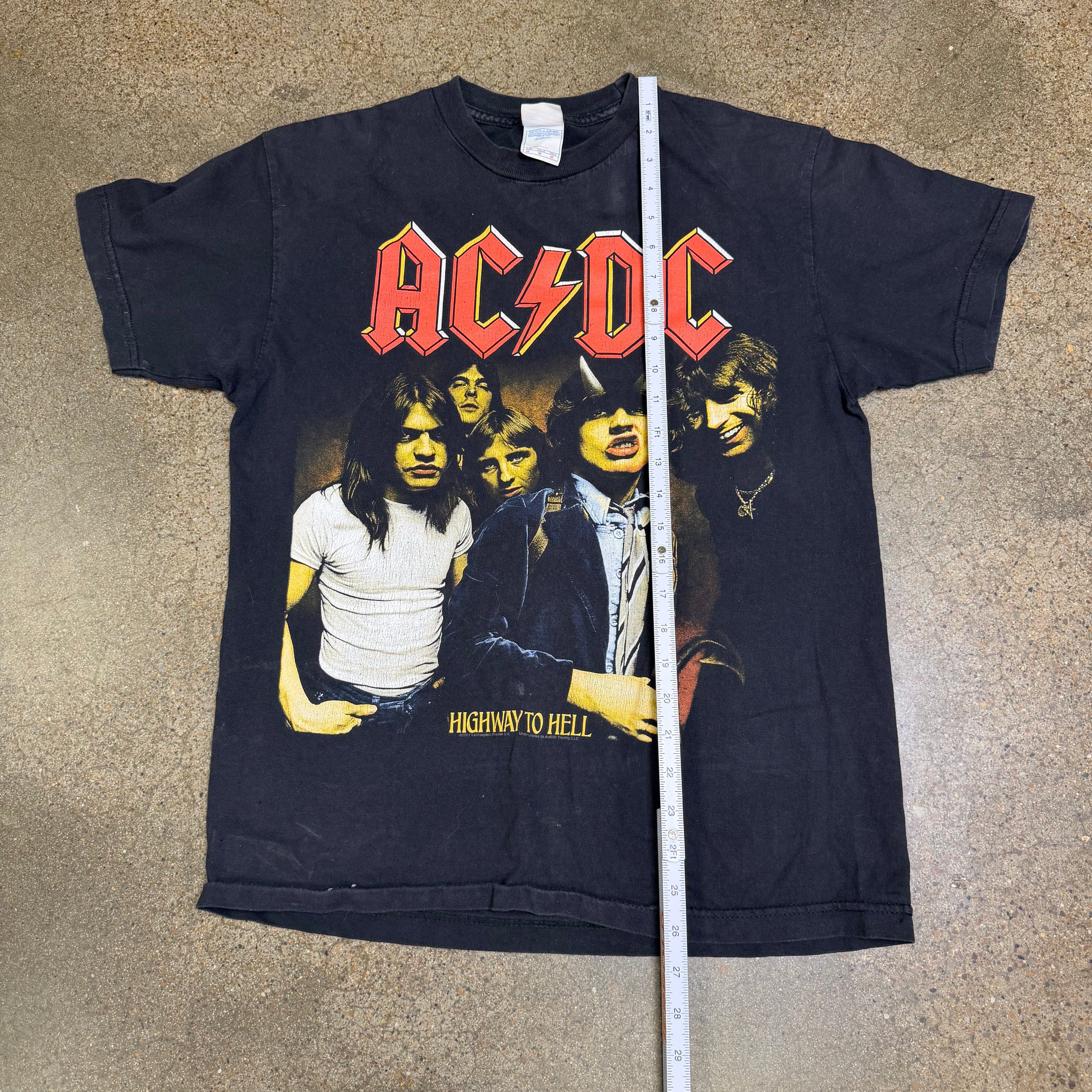 2001 AC/DC Highway To Hell Big Print Tee - M miUSA