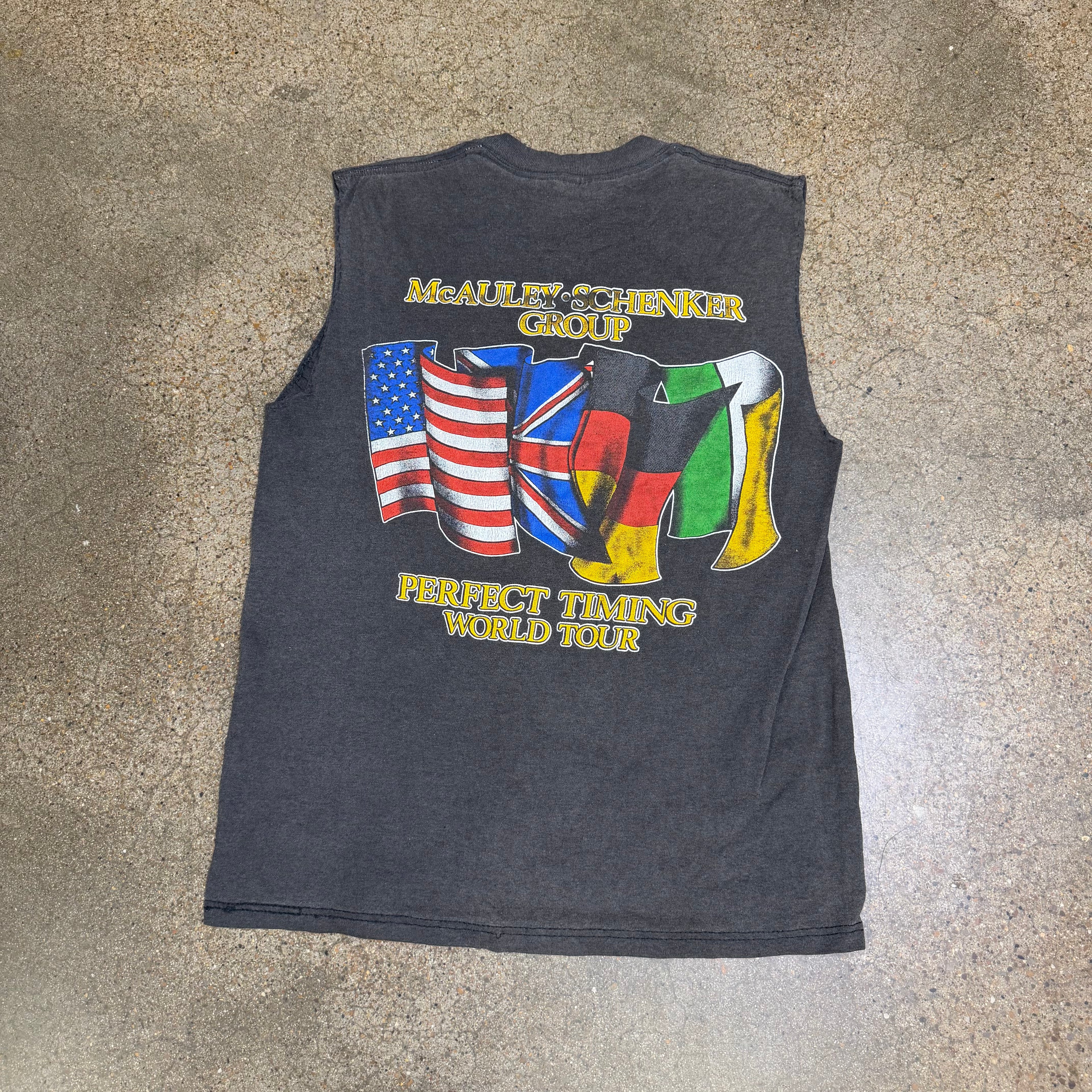 1987 McAuley Schenker Group Muscle Tee - M miUSA