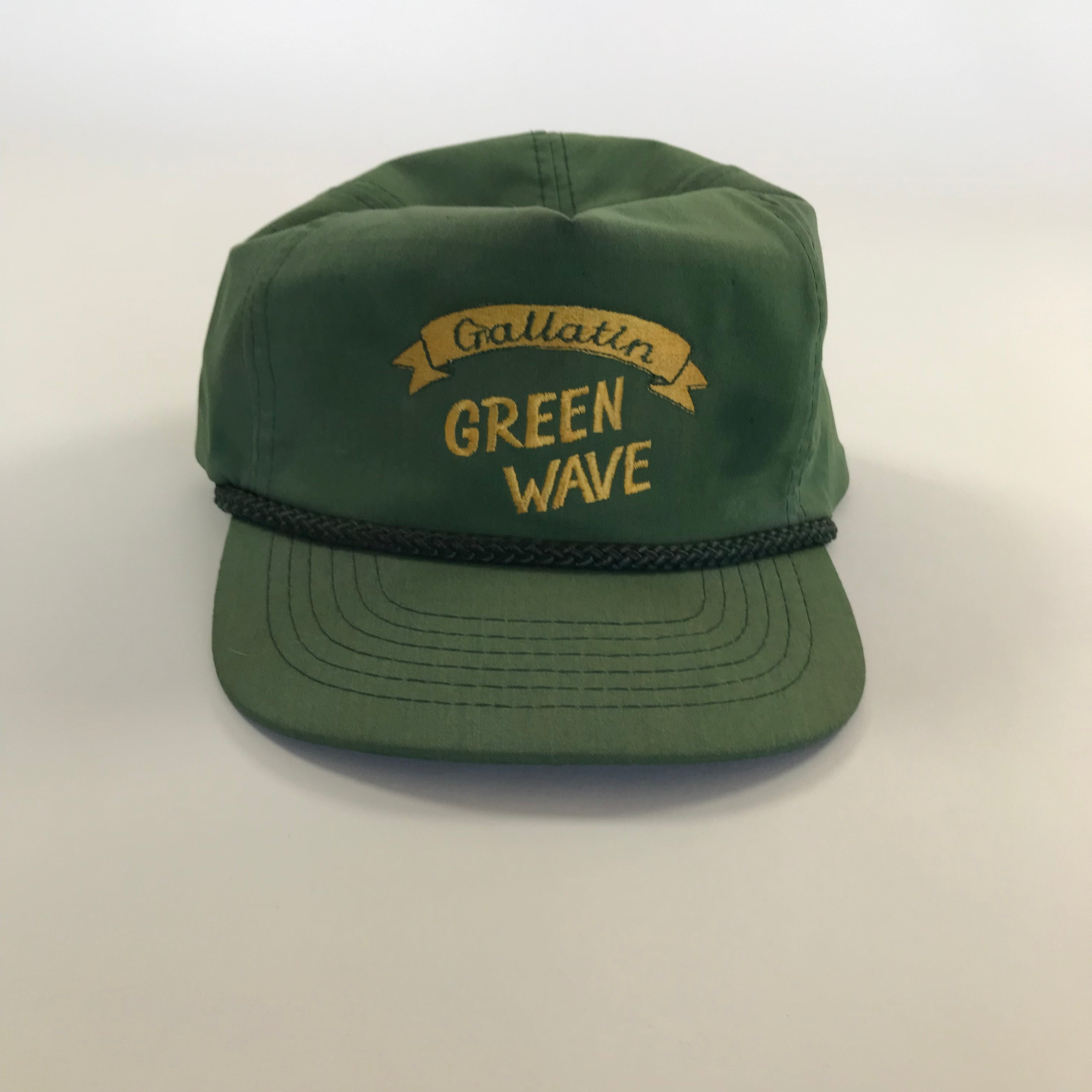 80s/90s Sunfaded Gallatin Green Wave Slider Back