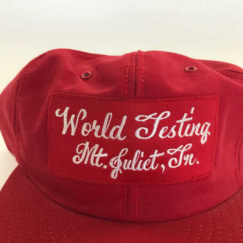 80s Mt. Juliet World Testing Patch Snapback miUSA