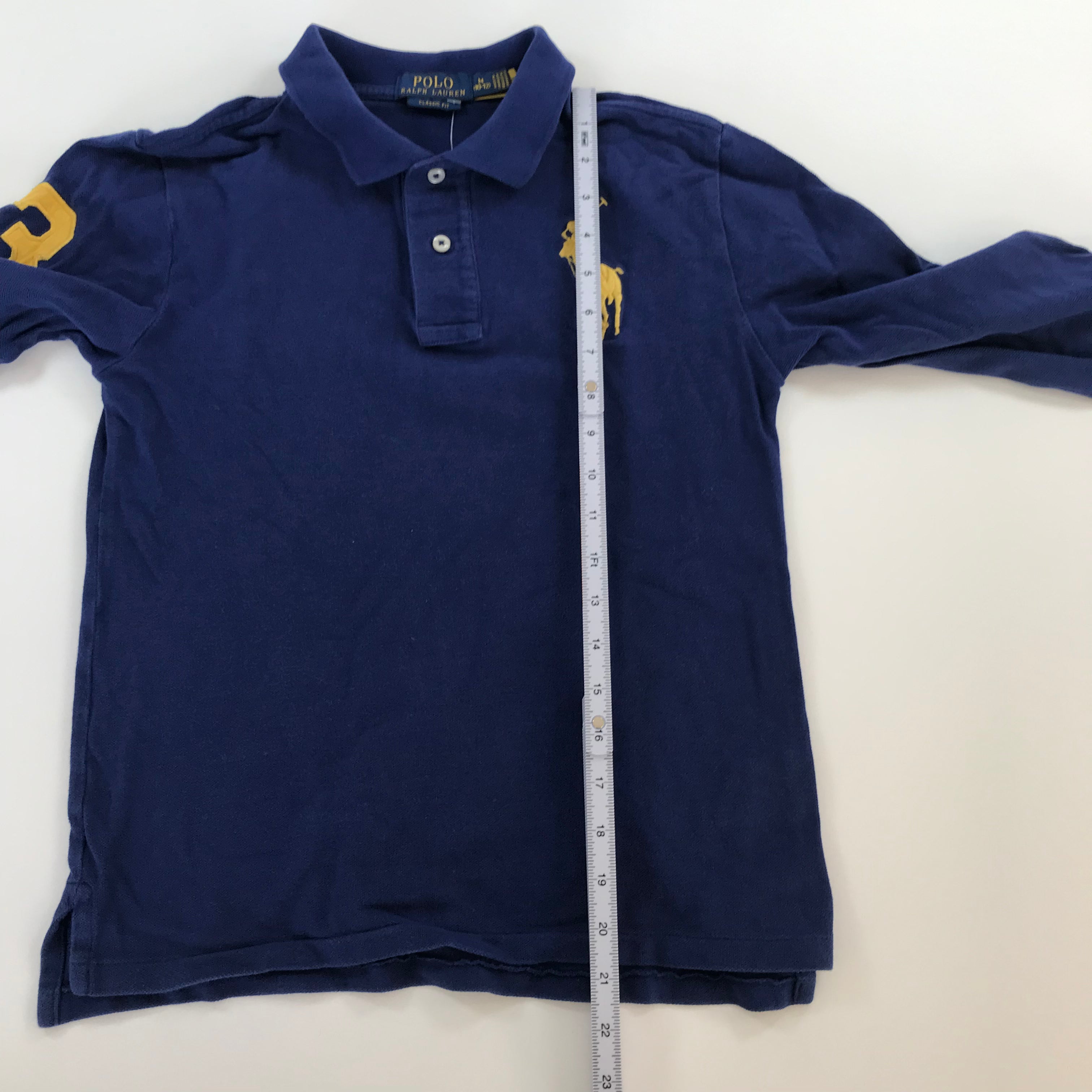 KIDS Ralph Lauren Big Pony L/S Rugby - Youth M 10-12