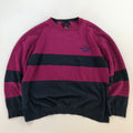 80s/90s Dockers Color Block Navy/Fuchsia Crewneck - L