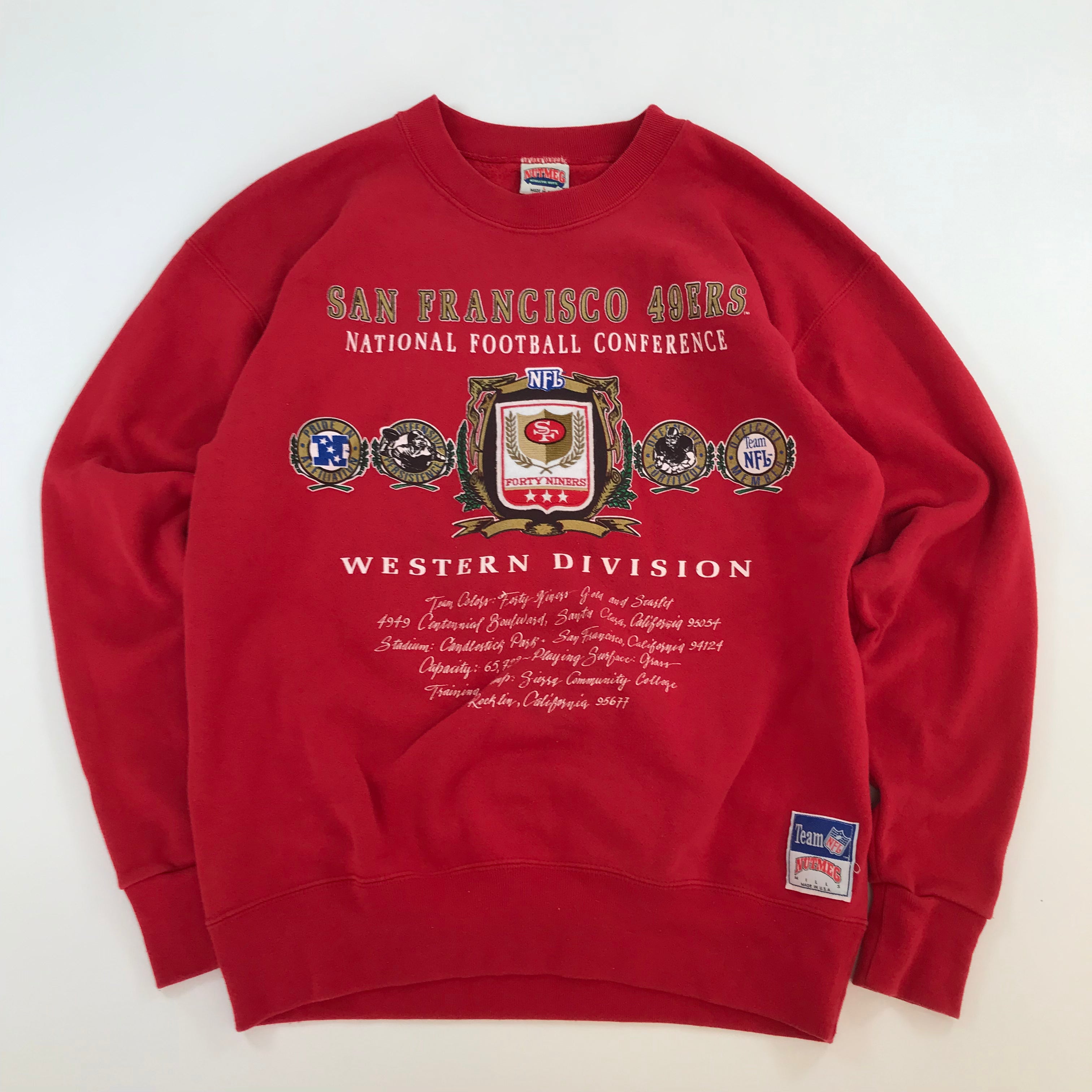 90s San Francisco 49ers Nutmeg Mills Crewneck - L miUSA
