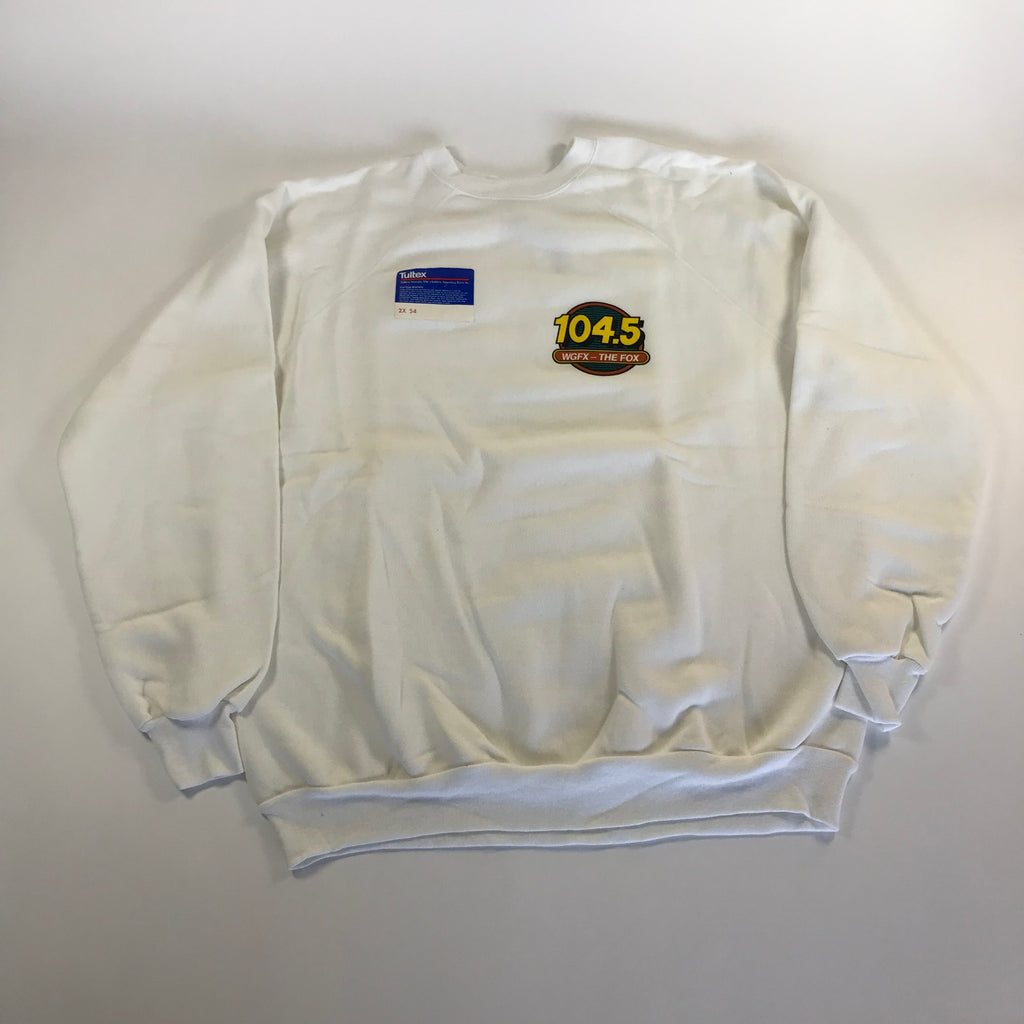 DEADSTOCK 90s Nashville Radio Tultex Raglan Crewneck - 2XL miUSA