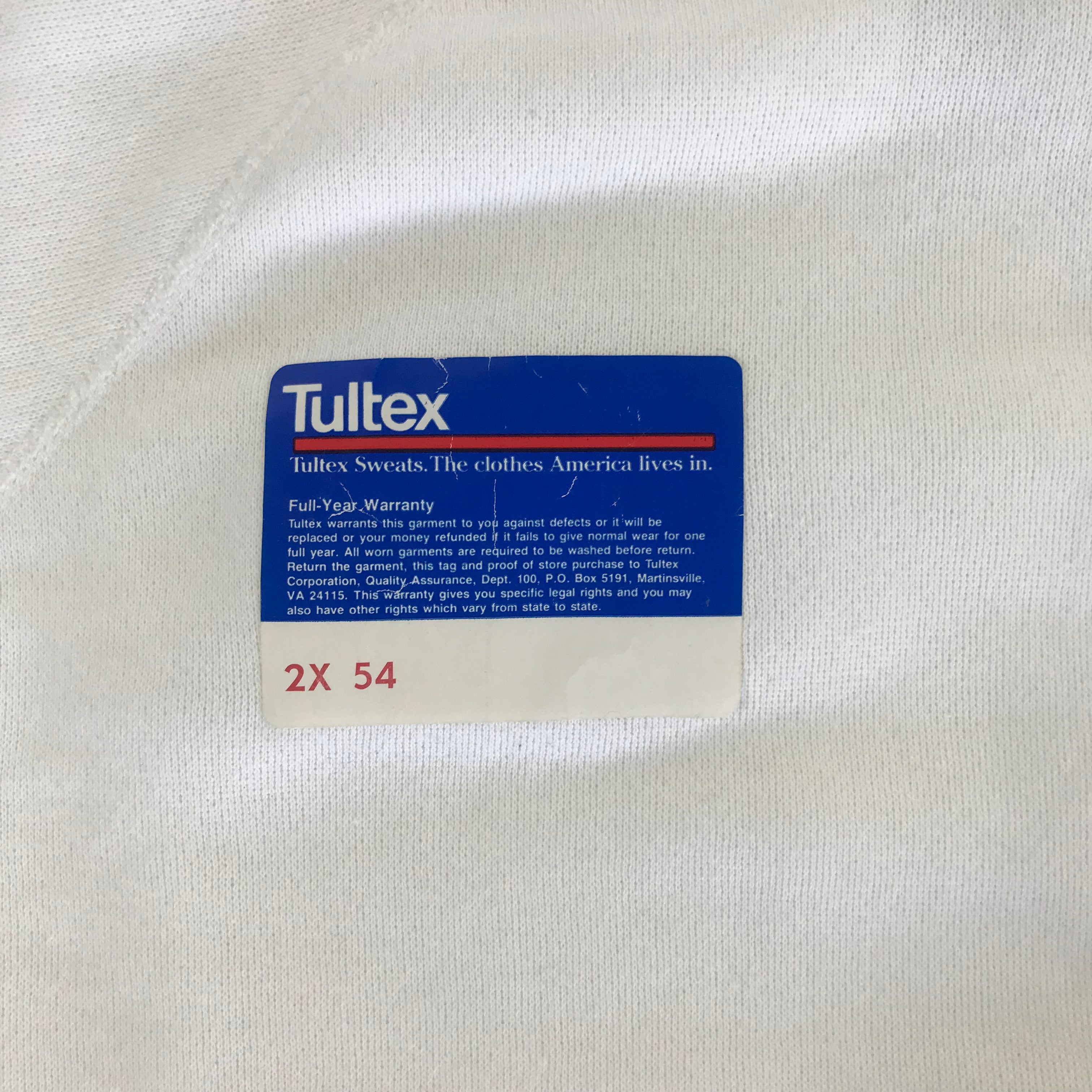 DEADSTOCK 90s Nashville Radio Tultex Raglan Crewneck - 2XL miUSA