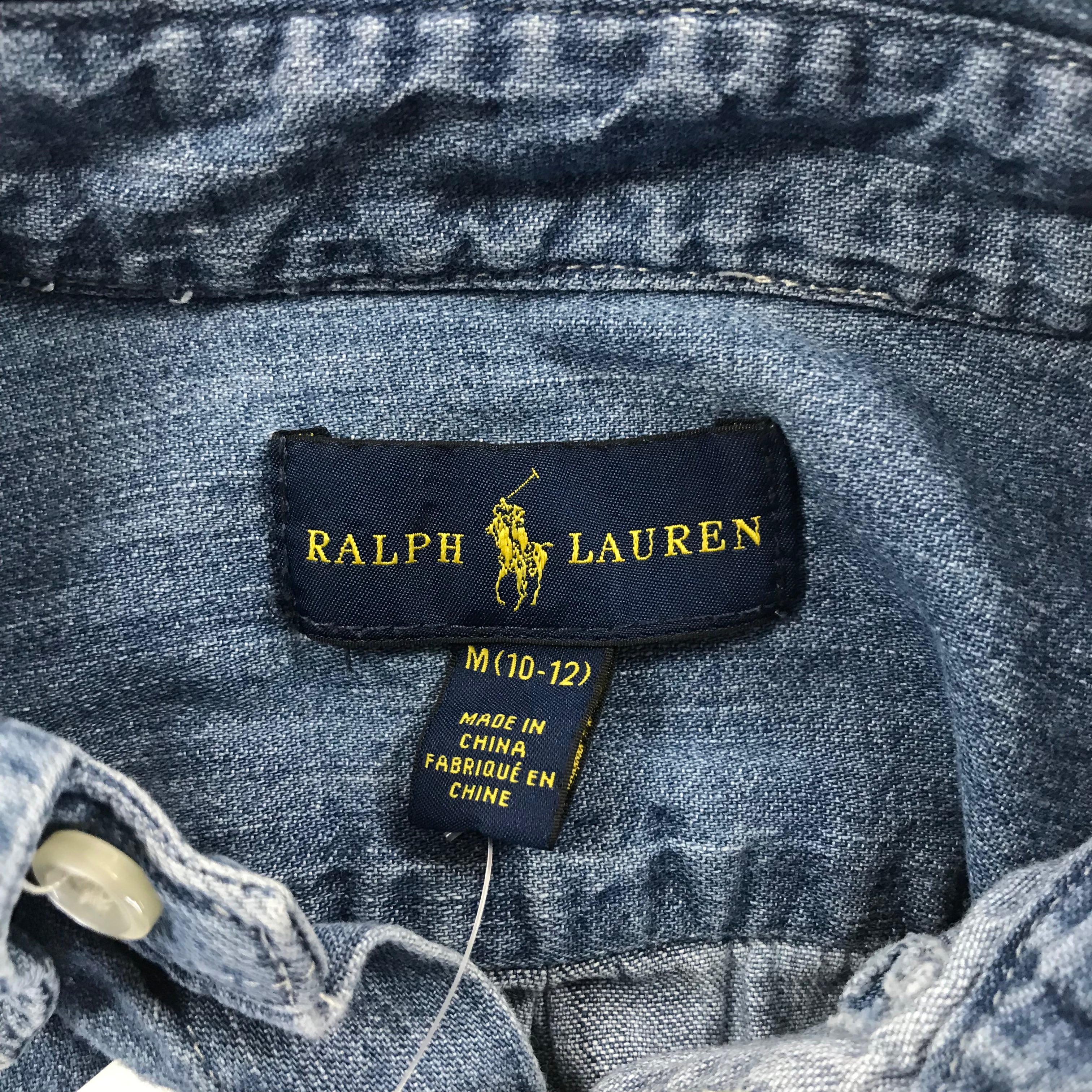 KIDS Ralph Lauren Denim Button Up - M 10/12