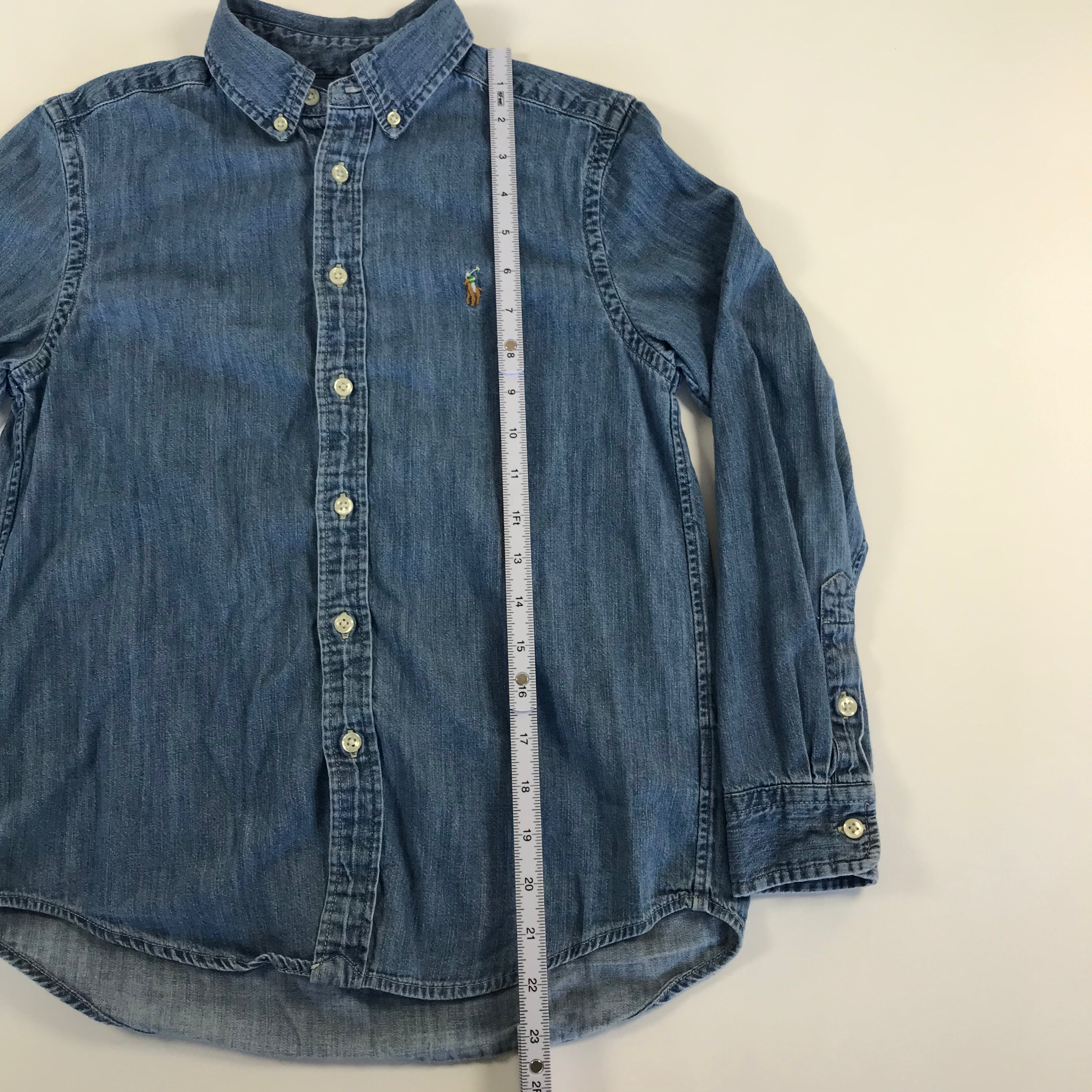 KIDS Ralph Lauren Denim Button Up - M 10/12