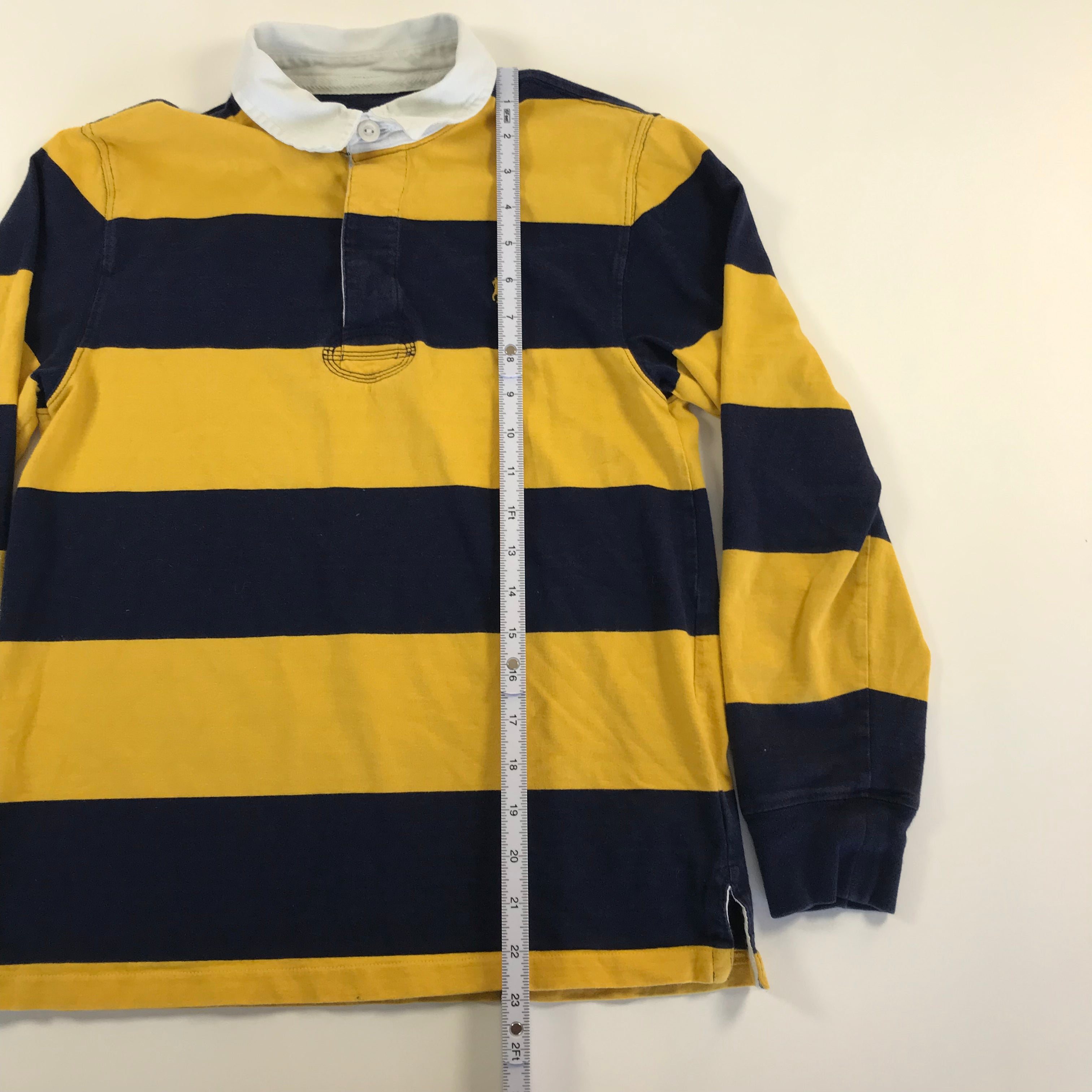 KIDS Ralph Lauren Navy Gold Rugby Polo - L 14/16