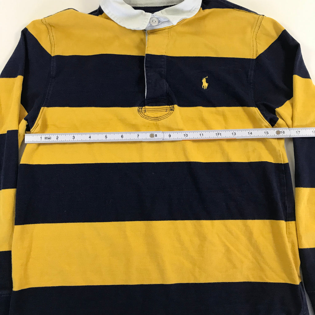 KIDS Ralph Lauren Navy Gold Rugby Polo - L 14/16
