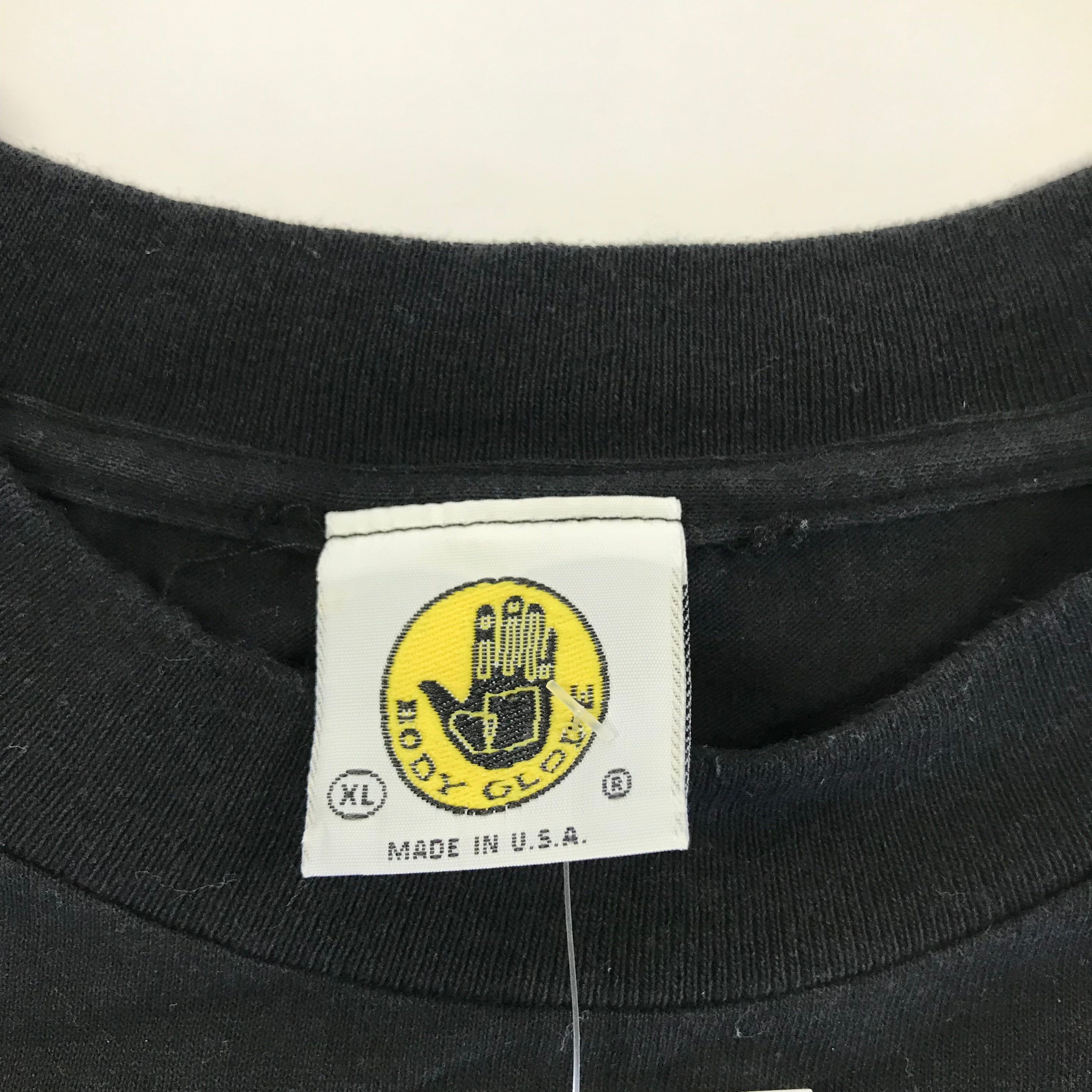 90s Single Stitch Body Glove Monochrome Logo Tee - XL miUSA