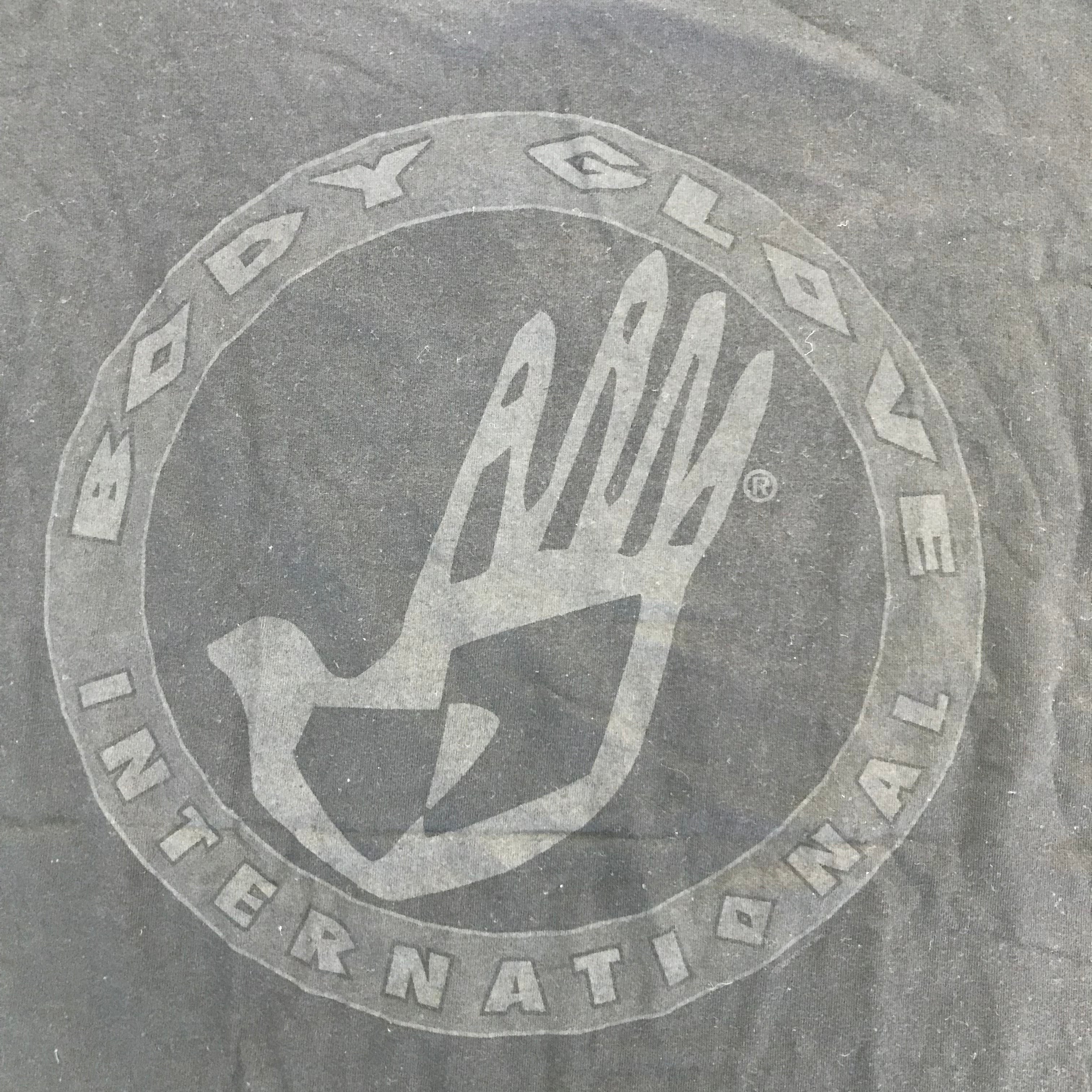 90s Single Stitch Body Glove Monochrome Logo Tee - XL miUSA