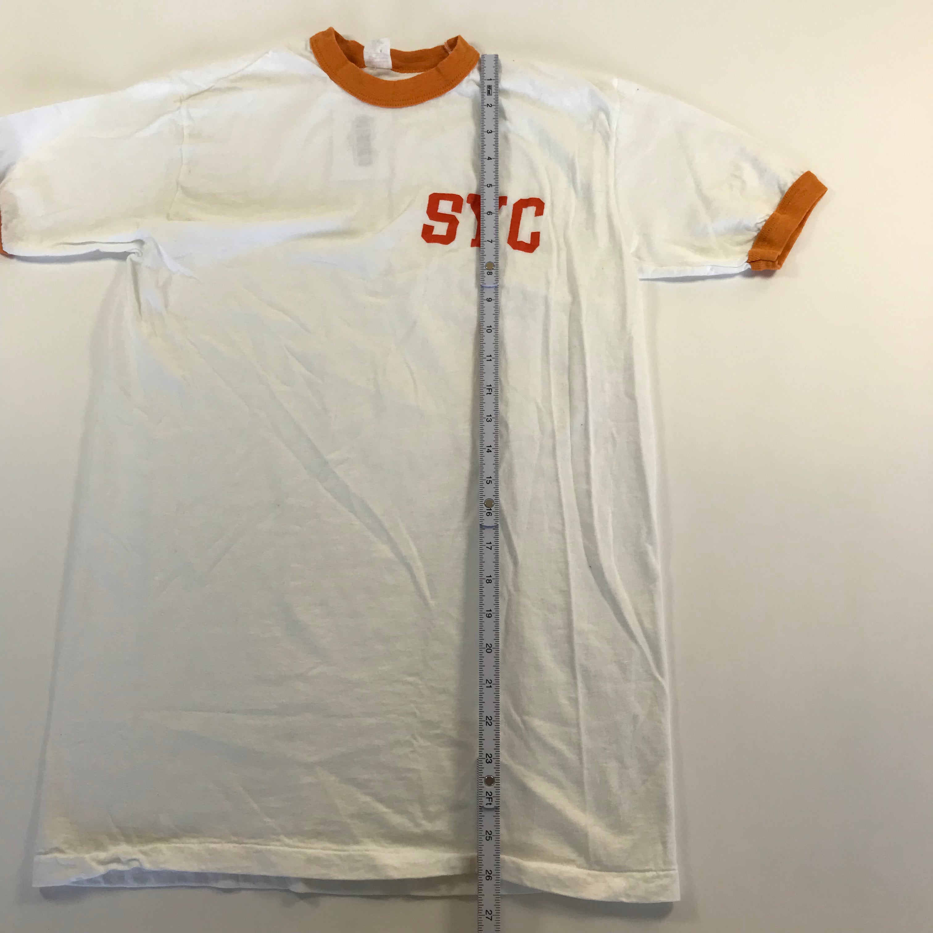 70s Southern Athletics Single Stitch Ringer Tee - M