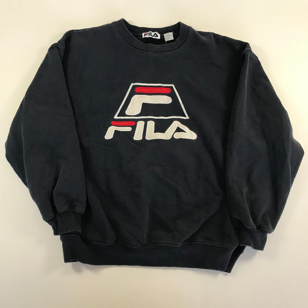 90s Fila x Grant Hill Navy Crewneck -  XL