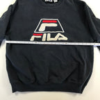 90s Fila x Grant Hill Navy Crewneck -  XL