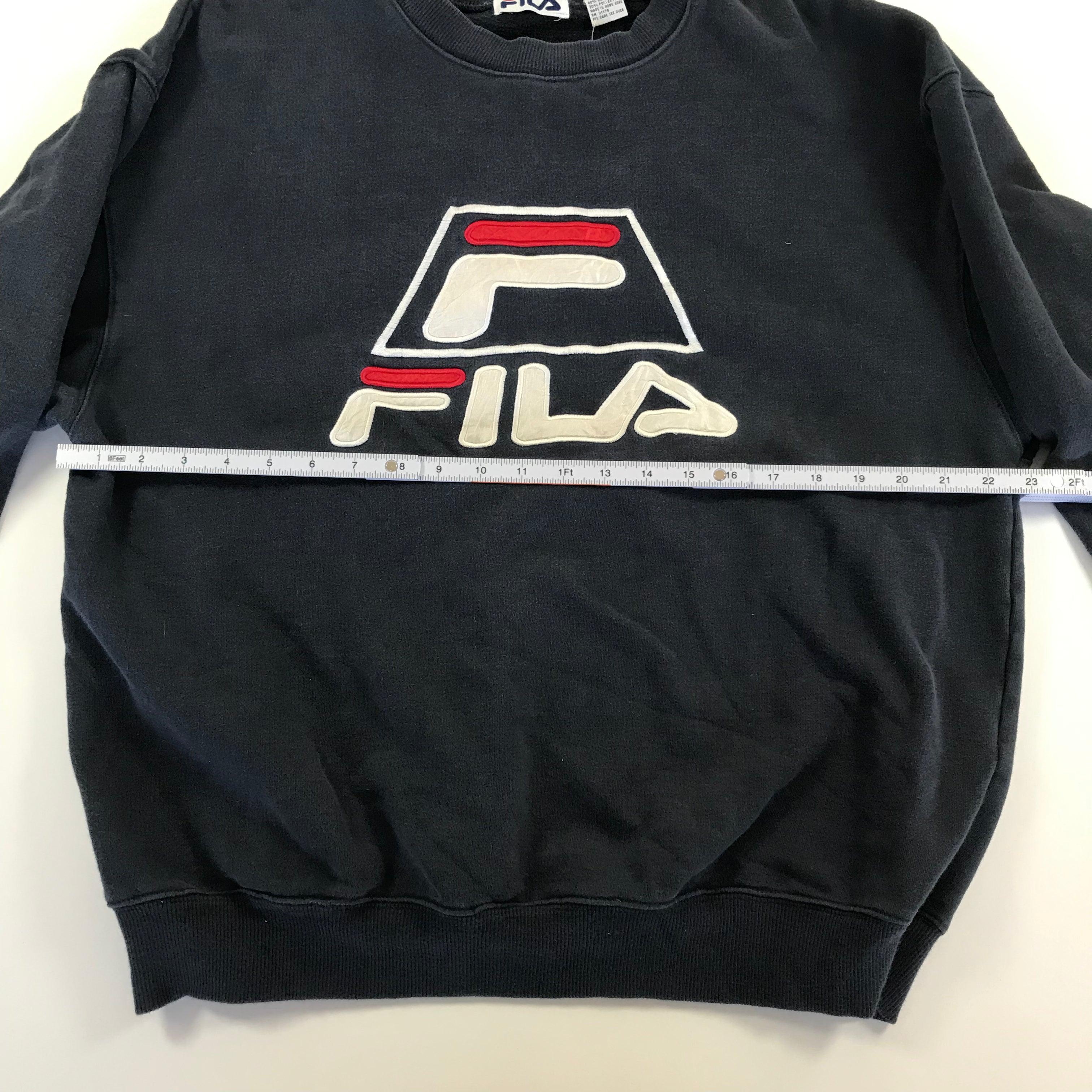 90s Fila x Grant Hill Navy Crewneck -  XL