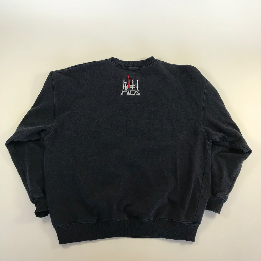 90s Fila x Grant Hill Navy Crewneck -  XL