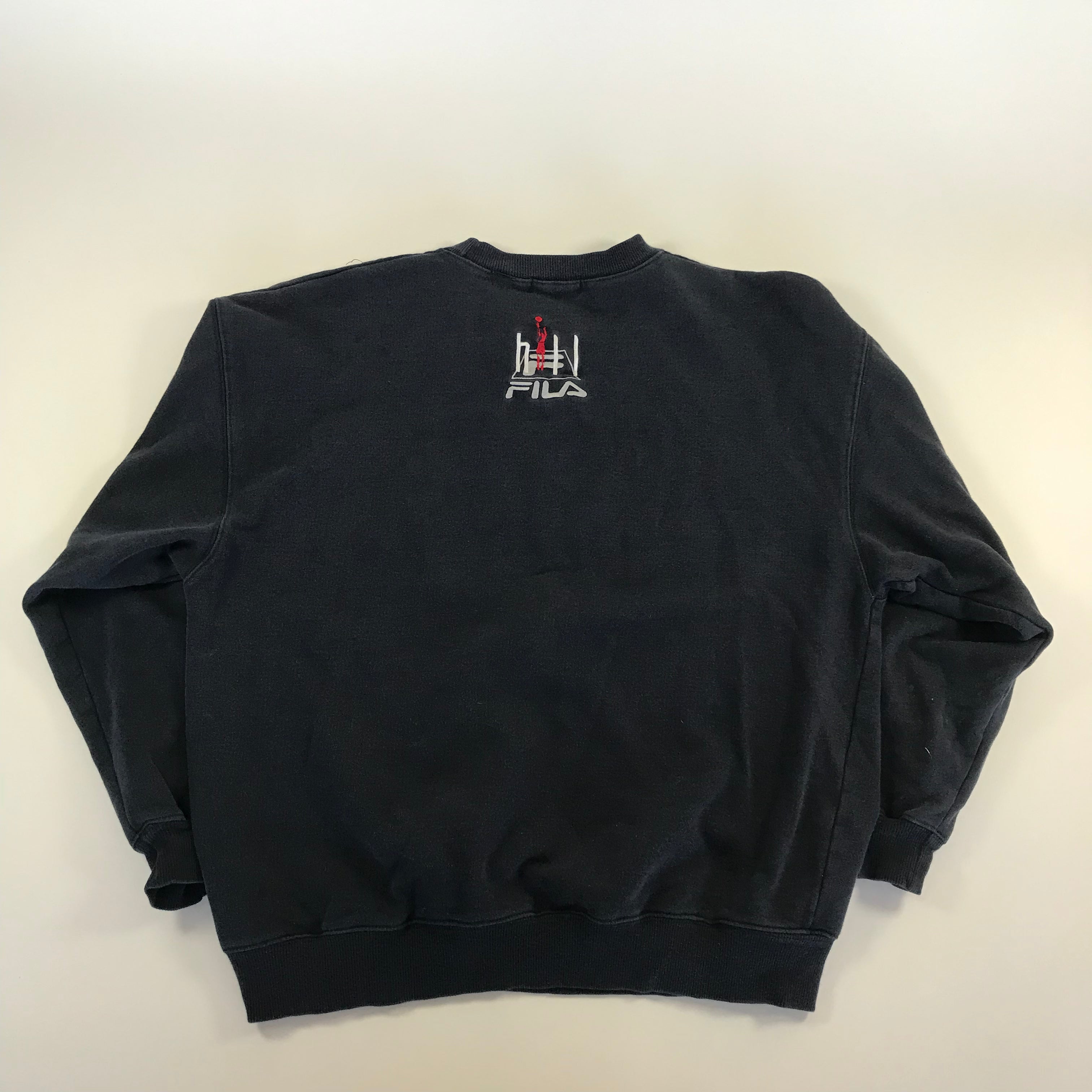 90s Fila x Grant Hill Navy Crewneck -  XL