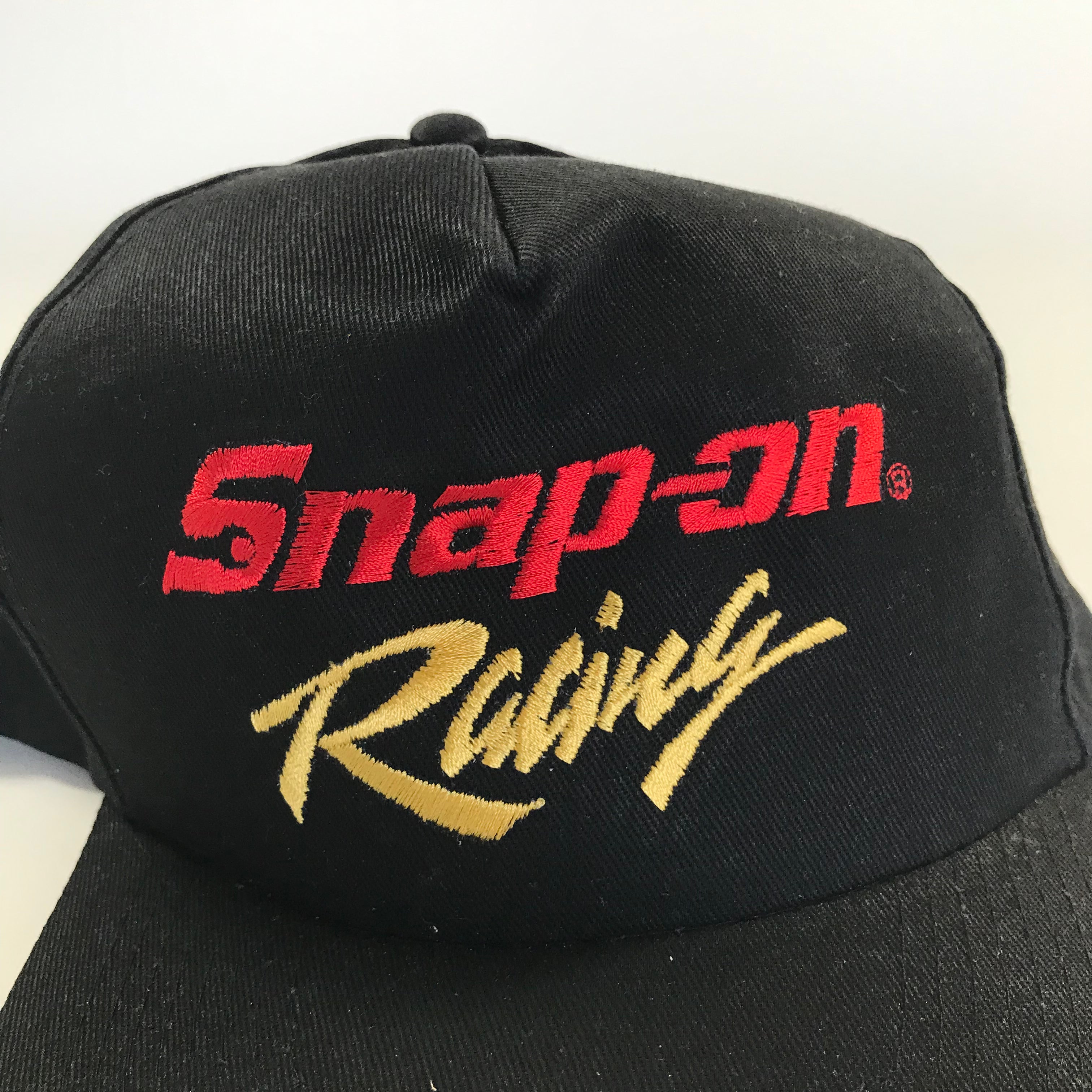 DEADSTOCK 90s Black Snap-On Racing Snapback