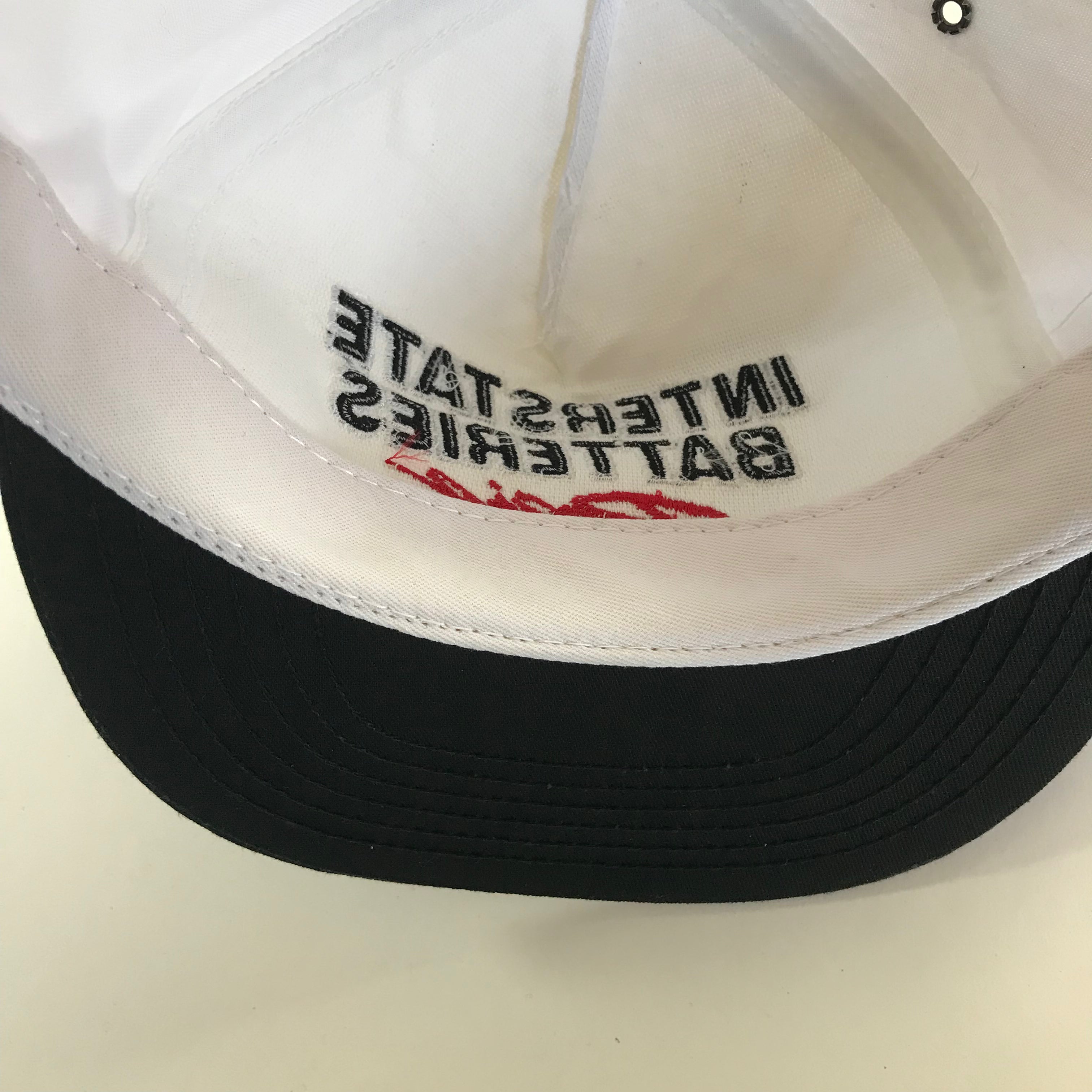 DEADSTOCK 90s Two-Tone Interstate Batteries Racing Snapback miUSA