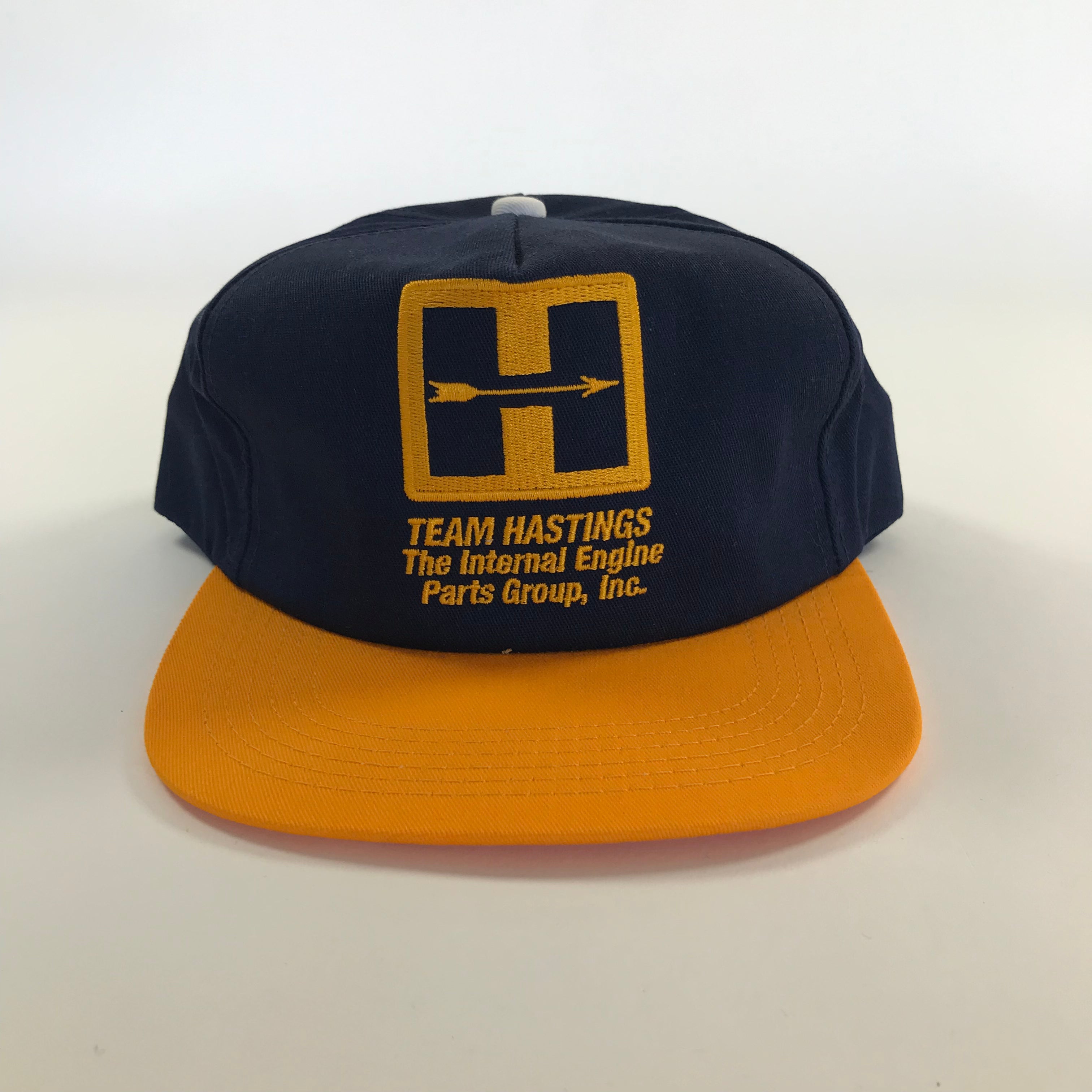 DEADSTOCK 80s/90s Two-Tone Team Hastings K-Products Snapback miUSA (1)