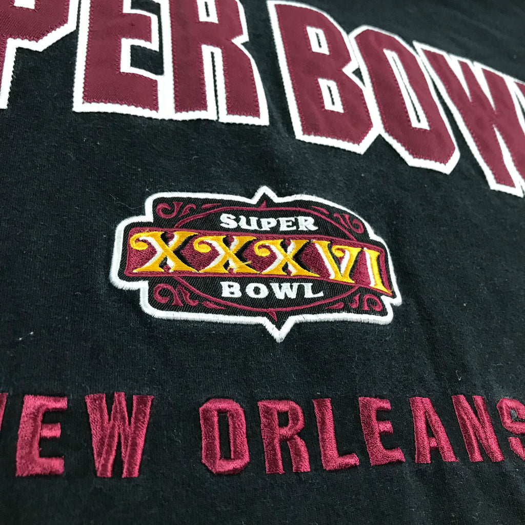 Y2K Super Bowl XXXVI V-Neck Lee Pullover - 2XL