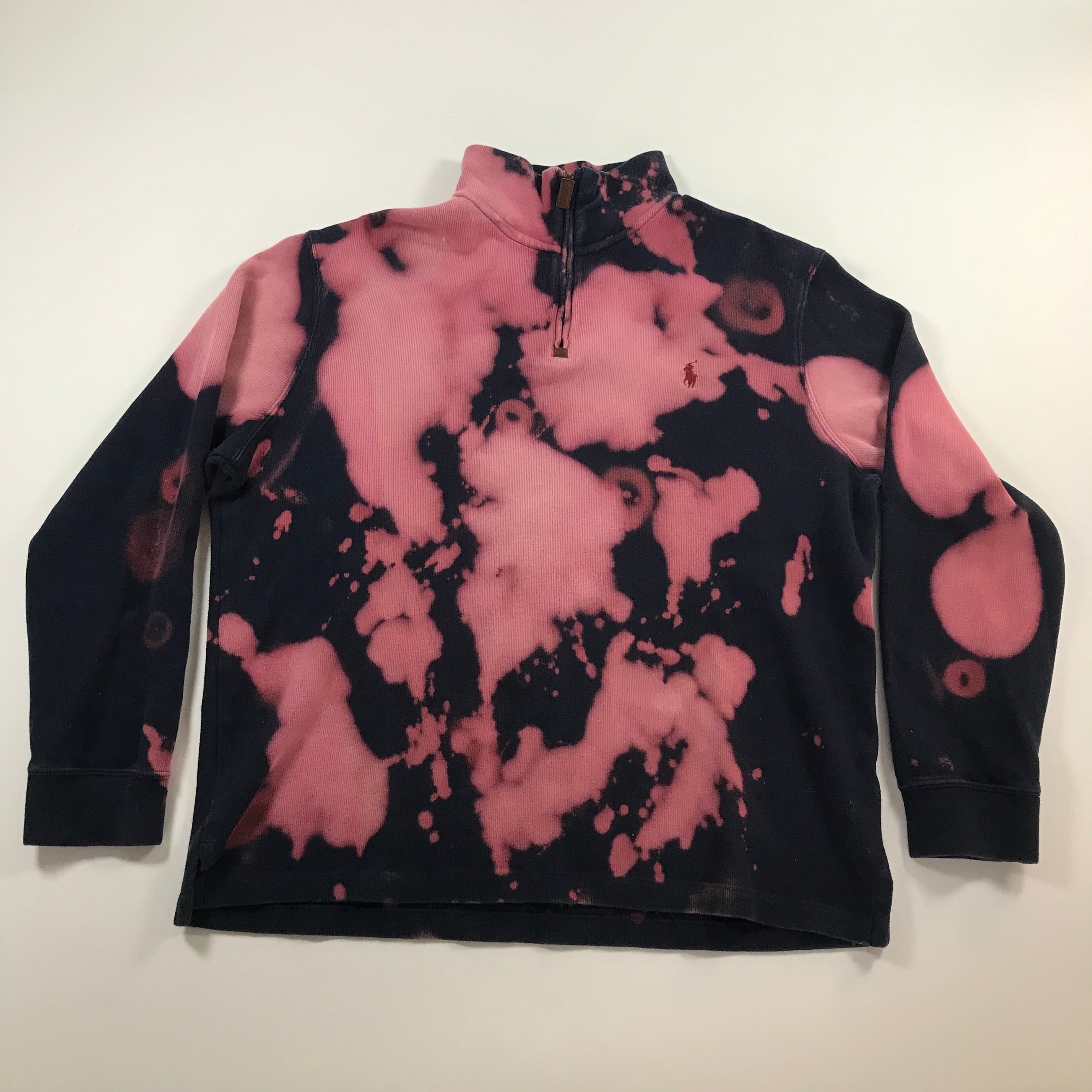 Custom Dyed Ralph Lauren Polo 1/4 Zip Pullover - L