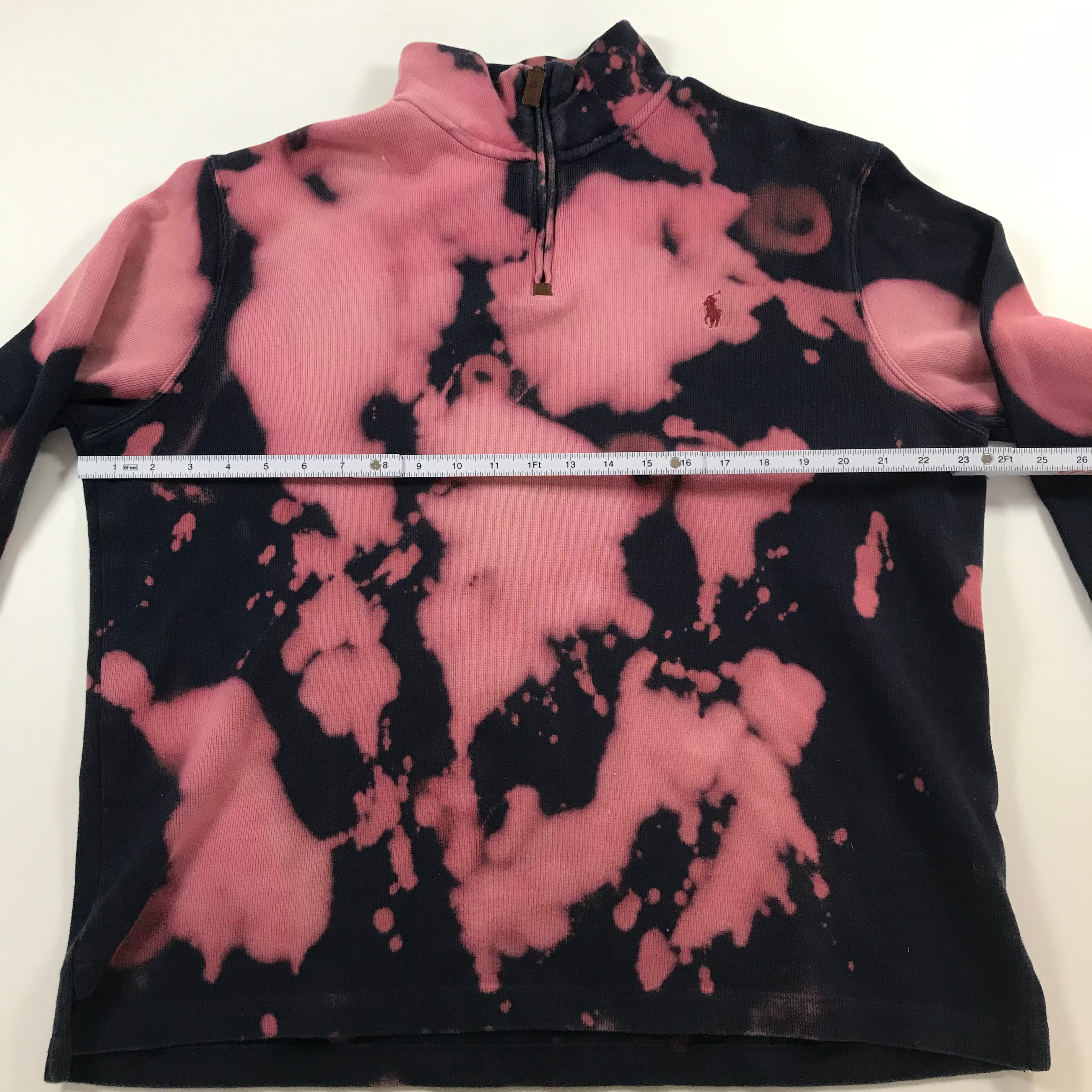 Custom Dyed Ralph Lauren Polo 1/4 Zip Pullover - L