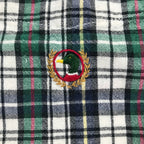 90s Duck Head S/S Plaid Button-Up - L