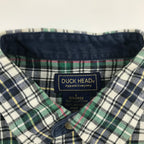 90s Duck Head S/S Plaid Button-Up - L