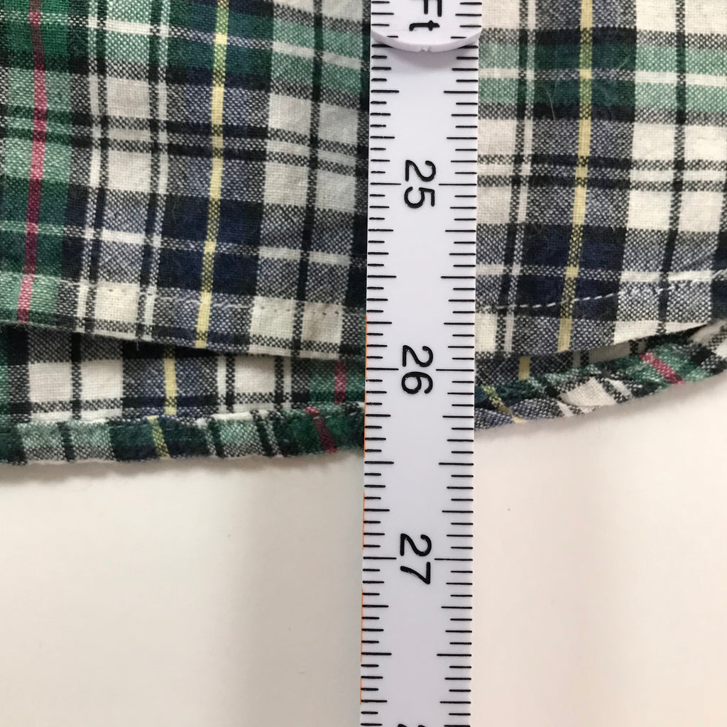 90s Duck Head S/S Plaid Button-Up - L