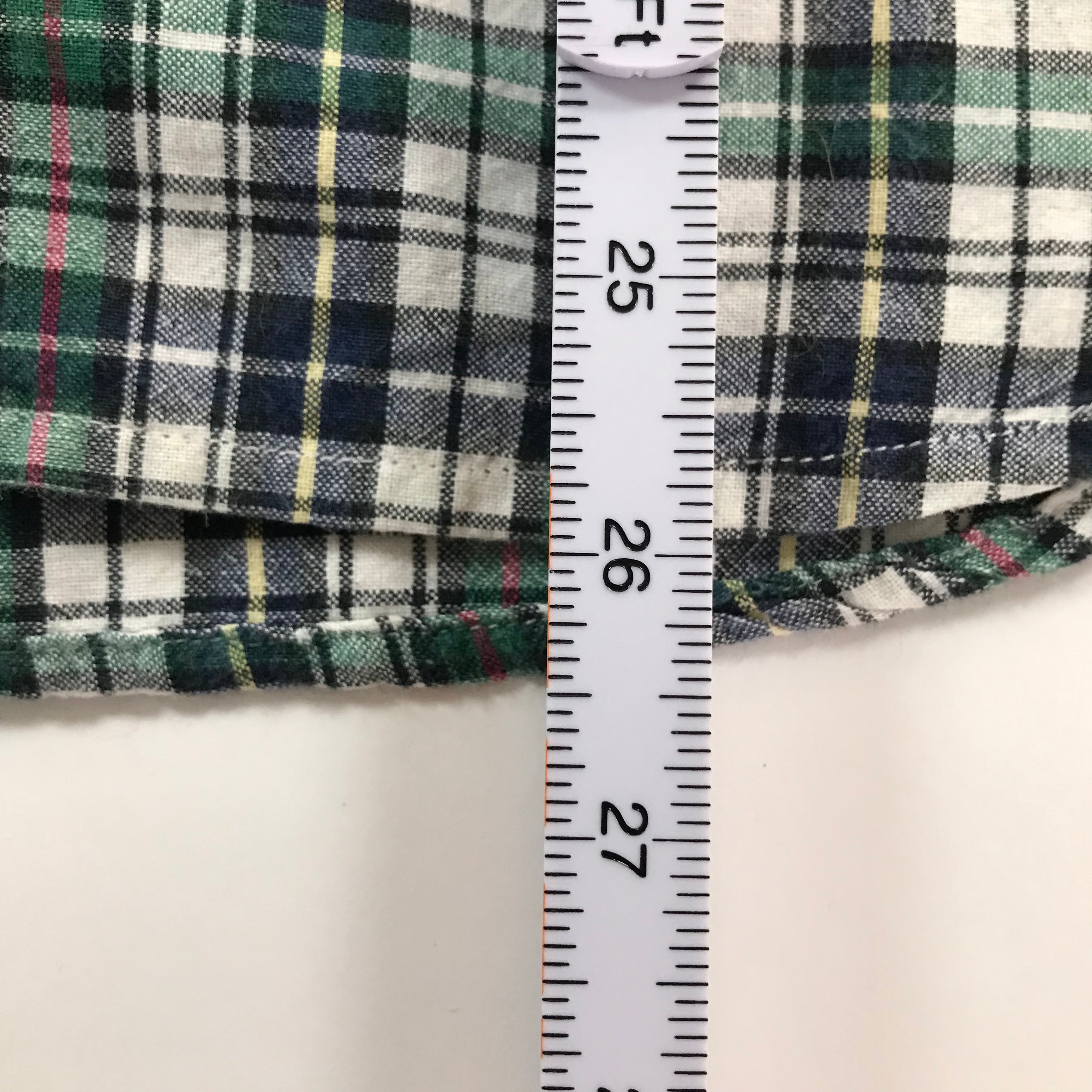 90s Duck Head S/S Plaid Button-Up - L