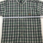 90s Duck Head S/S Plaid Button-Up - L