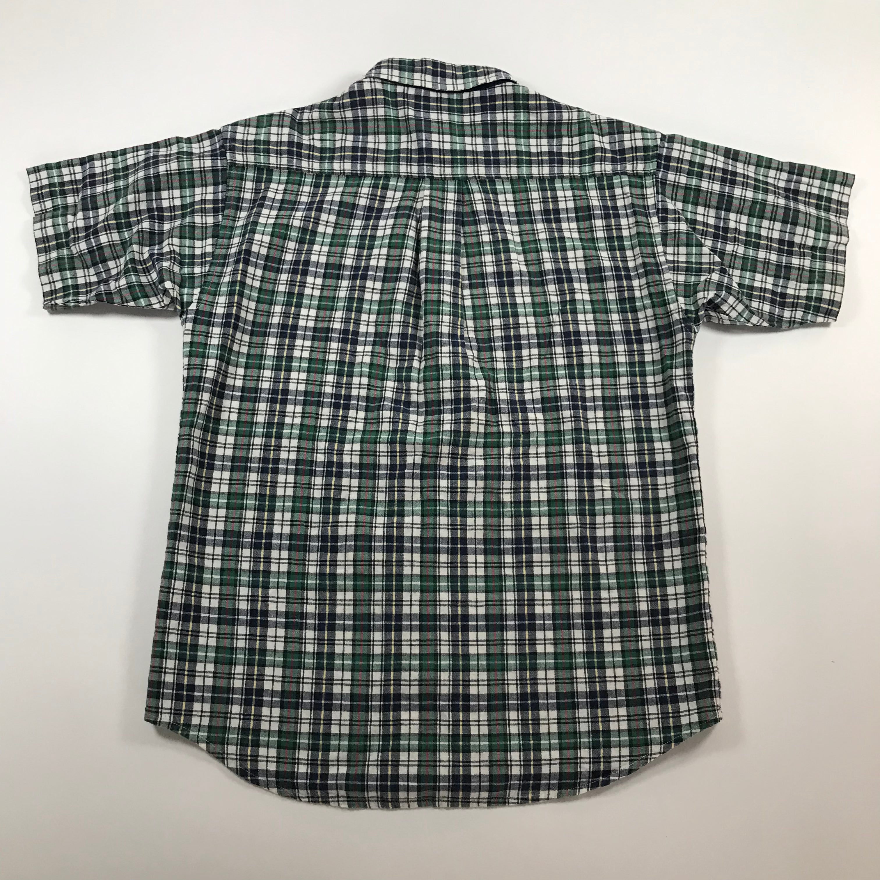 90s Duck Head S/S Plaid Button-Up - L