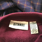 80s/90s Gitano Color Block Hybrid Sweatshirt - XL