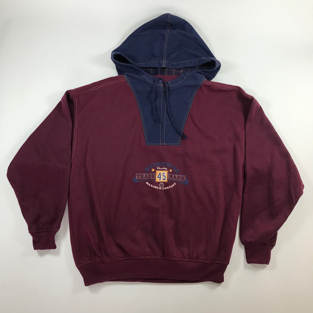 80s/90s Gitano Color Block Hybrid Sweatshirt - XL