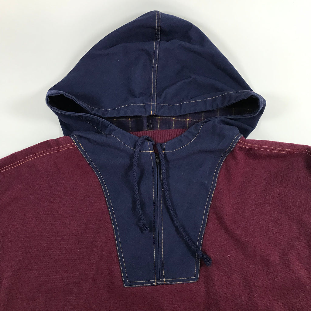 80s/90s Gitano Color Block Hybrid Sweatshirt - XL