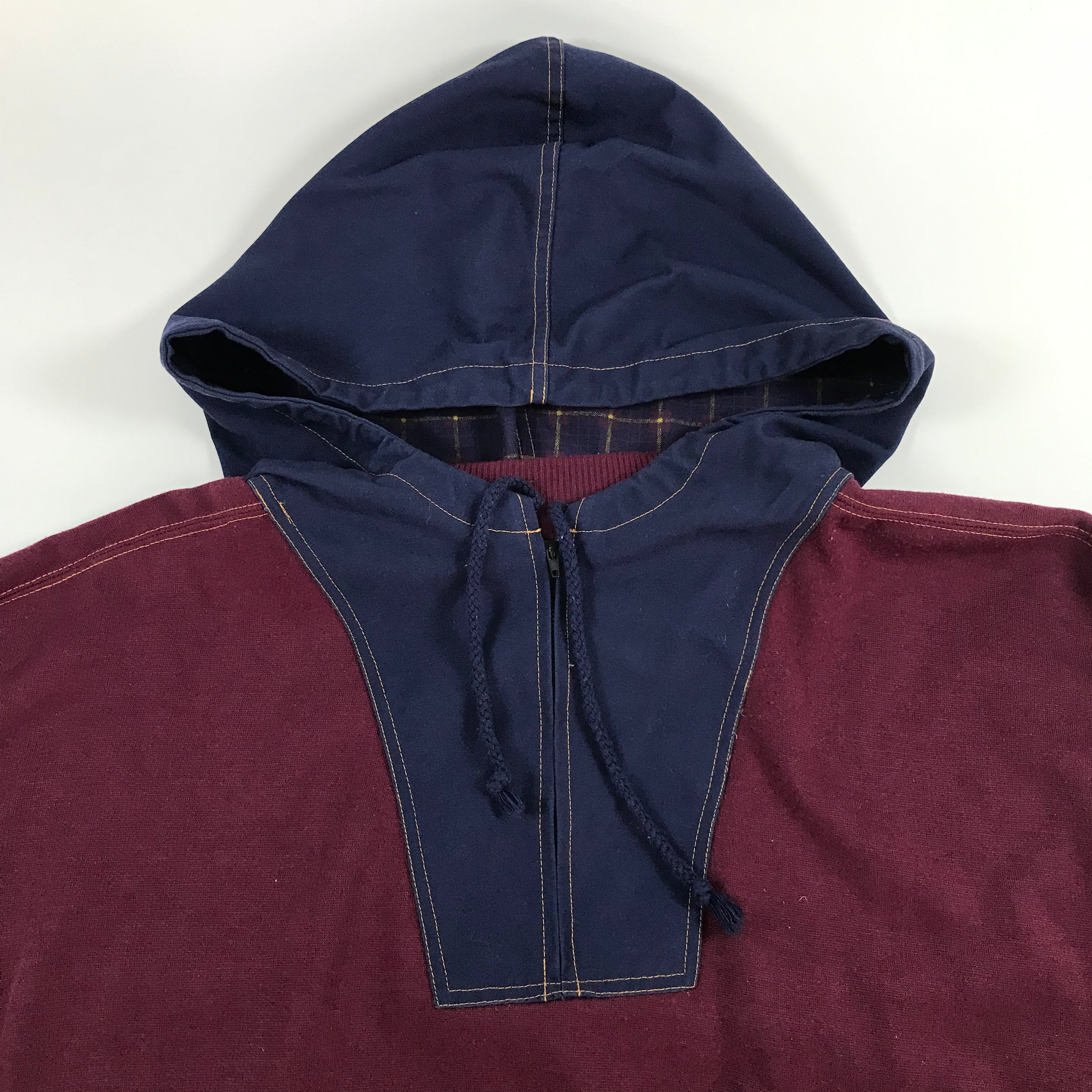 80s/90s Gitano Color Block Hybrid Sweatshirt - XL